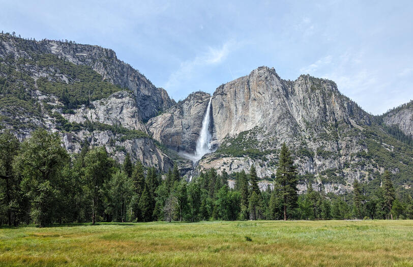 Yosemite Falls from Sentinel Meadow
